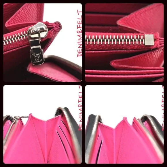 🩷Louis Vuitton Black/Pink Epi Zippy Long Wallet/Purse |PRELOVED | RARE!!🩷🖤🩷 - Picture 3 of 16